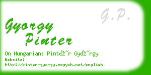 gyorgy pinter business card